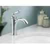 Moen Brantford Oil-Rubbed Bronze One-Handle Traditional Low-Arc Bathroom Faucet with Optional Deckplate and Available Vessel Sink Extension Kit, 6600ORB(Brushed Nickel)