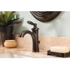 Moen Brantford Oil-Rubbed Bronze One-Handle Traditional Low-Arc Bathroom Faucet with Optional Deckplate and Available Vessel Sink Extension Kit, 6600ORB(Oil Rubbed Bronze)