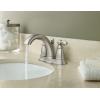 Moen Brantford Oil-Rubbed Bronze Two-Handle Low-Arc Traditional Centerset Bathroom Faucet with Drain Assembly, 6610ORB(Brushed Nickel)