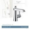 Moen Brushed Gold Flara One-Handle Single Hole Bathroom Faucet with Drain Assembly, S6981BG(Brushed Nickel)
