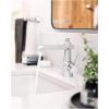 Moen Brushed Gold Flara One-Handle Single Hole Bathroom Faucet with Drain Assembly, S6981BG(Chrome)