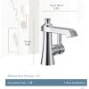 Moen Brushed Gold Flara One-Handle Single Hole Bathroom Faucet with Drain Assembly, S6981BG(Polished Nickel)