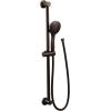 Moen Brushed Nickel Eco-Performance 5-Function Handheld Removable Shower Head, Adjustable 30-Inch Slide Bar and 69-Inch Long Hose, 3558EPBN(Oil Rubbed Bronze)