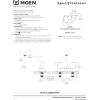 Moen Chrome Chateau Two-Handle 4-Inch Centerset Utility or Laundry Sink Faucet with Threaded Spout, 74998(74998)