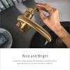 Moen Cia Matte Black Motionsense Wave Touchless Single Handle Bathroom Sink Faucet, 6221EWBL(Brushed Gold)