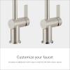 Moen Cia Matte Black Motionsense Wave Touchless Single Handle Bathroom Sink Faucet, 6221EWBL(Brushed Nickel)
