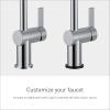 Moen Cia Matte Black Motionsense Wave Touchless Single Handle Bathroom Sink Faucet, 6221EWBL(Chrome)