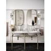 Moen Colinet Brushed Gold Traditional Cross Handle Wall Mount Bathroom Faucet Trim, Valve Required, TS44105BG(Brushed Nickel)