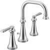 Moen Colinet Brushed Gold Traditional Cross Handle Wall Mount Bathroom Faucet Trim, Valve Required, TS44105BG(Chrome)