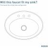 Moen Dartmoor Matte Black Traditional Two Handle Centerset Bathroom Sink Faucet, 6802BL(Matte Black)