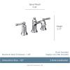 Moen Dartmoor Oil Rubbed Bronze Two-Handle Widespread Bathroom Faucet, Traditional Bathroom Sink Faucet, Valve Required, T6805ORB