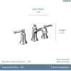 Moen Dartmoor Oil-Rubbed Bronze Two-Handle High Arc Widespread Bathroom Sink Faucet for 3-Hole Setups with Valve Included, TV6805ORB(Chrome)