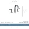 Moen Doux Chrome Two-Handle 8-Inch Widespread Lever Handle Bathroom Faucet Trim Kit, Valve Required, TS6925