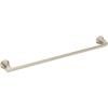 Moen Doux Matte Black 24-Inch Single -Towel Bar, YB0224BL(Brushed Nickel)