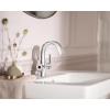 Moen Doux Matte Black Motionsense Wave Touchless Single Handle Bathroom Sink Faucet, S6910EWBL(Chrome)