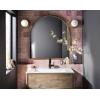 Moen Doux Matte Black One-Handle High Arc Laminar Stream Bathroom Faucet, Contemporary Single Hole Bathroom Sink Faucet, S6910BL(Matte Black)