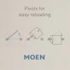 Moen Doux Matte Black Pivoting Toilet Paper Holder, YB0208BL(Matte Black)
