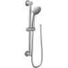 Moen Eco Performance Single Function Handheld Showerhead, 24 Inch Slide Bar, Brushed Gold Finish, 3868EPBG(Chrome)