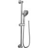 Moen Eco-Performance Chrome Four-Function Removable Handheld Showerhead with 69-Inch-Long Hose and Wall-Mounted Slide Bar, 3667EP(Chrome)