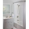 Moen Engage Brushed Nickel Magnetix Six-Function 5.5-Inch Handheld Showerhead with Magnetic Docking System, 3662EPBN