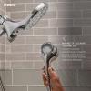 Moen Engage Brushed Nickel Magnetix Six-Function 5.5-Inch Handheld Showerhead with Magnetic Docking System, 3662EPBN