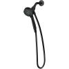 Moen Engage Magnetix Spot Resist Brushed Nickel 3.5-Inch Six-Function Detachable Handheld Showerhead with Magnetic Docking System, 26100SRN(Matte Black)