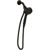 Moen Engage Magnetix Spot Resist Brushed Nickel 3.5-Inch Six-Function Detachable Handheld Showerhead with Magnetic Docking System, 26100SRN(Mediterranean Bronze)