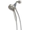 Moen Engage Magnetix Spot Resist Brushed Nickel 3.5-Inch Six-Function Detachable Handheld Showerhead with Magnetic Docking System, 26100SRN(Spot Resist Brushed Nickel)