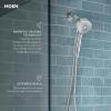 Moen Engage Magnetix Spot Resist Brushed Nickel 3.5-Inch Six-Function Detachable Handheld Showerhead with Magnetic Docking System, 26100SRN(Spot Resist Brushed Nickel)