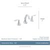 Moen Eva Oil-Rubbed Bronze Two-Handle High-Arc 8-Inch Widespread Bathroom Faucet with Drain Assembly, Valve Required, T6420ORB(Brushed Nickel)