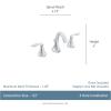 Moen Eva Oil-Rubbed Bronze Two-Handle High-Arc 8-Inch Widespread Bathroom Faucet with Drain Assembly, Valve Required, T6420ORB(Chrome)