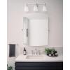 Moen Flara Chrome Modern Square 28″ W x 37.75″ H, Tilting Wall Mount Bathroom Mirror, YB0392CH(Chrome)