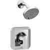 Moen Genta LX Pressure Balancing Eco-Performance Modern Shower Trim with Showerhead and Lever Handle, Posi-Temp Valve Required, Chrome, T2472EP(Chrome)