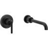 Moen Gibson Single Handle Wall Mount Tub Filler High Flow Tub Faucet with 10″ Spout Reach, Chrome, WT961(Chrome)