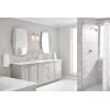 Moen Gibson Two-Handle High Arc Widespread Modern Bathroom Sink Faucet for 3-Hole Setups with Valve Included, Brushed Nickel, TV6142BN(Chrome)