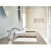 Moen Glyde Brushed Nickel Two-Handle High Arc Centerset Bathroom Faucet, 6172BN(Chrome)
