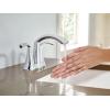 Moen Glyde Brushed Nickel Two-Handle High Arc Centerset Bathroom Faucet, 6172BN(Chrome)