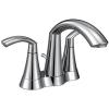 Moen Glyde Brushed Nickel Two-Handle High Arc Centerset Bathroom Faucet, 6172BN(Chrome)