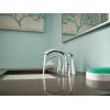 Moen Glyde Chrome Two-Handle High Arc Widespread Bathroom Sink Faucet for 3-Hole Setups with Valve Included, TV6173(Brushed Nickel)