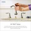 Moen Glyde Chrome Two-Handle High Arc Widespread Bathroom Sink Faucet for 3-Hole Setups with Valve Included, TV6173(Chrome)