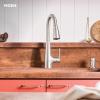 Moen Haelyn Spot Resist Stainless Single-Handle Pull-Down Sprayer Kitchen Faucet with an LED Light ColorCue Temperature Indicator and Soap Dispenser, 87627EISRS(Spot Resist Stainless)