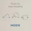 Moen Halle Brushed Nickel Moen MY0318BN Halle 18-inch Single Towel Bar, MY0318BN(TP Holder (Pack of 3))