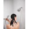 Moen Hydro Energetix High Pressure Dual Shower Head with Handheld Spray Combo, 8 Shower Head Spray Settings, Chrome Finish, 200C0