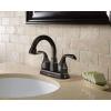 Moen Idora Mediterranean Bronze Two-Handle Centerset Bathroom Sink Faucet with Drain Assembly, 84115BRB