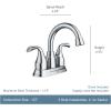 Moen Idora Mediterranean Bronze Two-Handle Centerset Bathroom Sink Faucet with Drain Assembly, 84115BRB