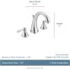 Moen Kingsley Chrome Traditional Two-Handle Widespread High-Arc Bathroom Faucet with Drain Assembly, Valve Required, T6125