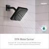 Moen Matte Black 8-Inch Wide Fixed Rainshower, Rain Showerhead for Tub and Shower, 6345BL(Matte Black)
