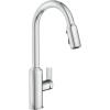 Moen Meena One Handle Kitchen Faucet with Pull Down Sprayer, High Arc Kitchen Sink Faucet Featuring Reflex System and Duralock Quick Connect, Bronzed Gold, 87270BZG(Chrome)