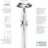 Moen N214R0SRN Spa Shower Rainshower, Spot Resist Brushed Nickel(Chrome/White)
