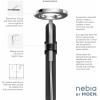 Moen N214R0SRN Spa Shower Rainshower, Spot Resist Brushed Nickel(Matte Black/Chrome)